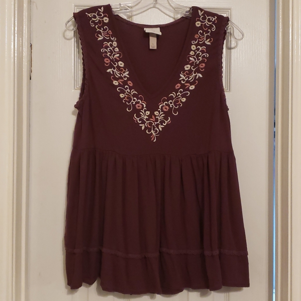Knox Rose babydoll tank size L